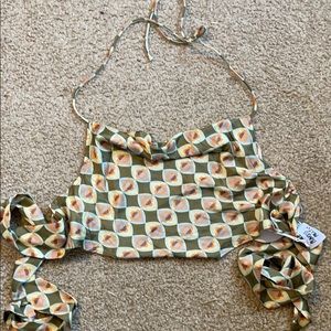 Princess Polly Inferno Scarf Top size 2